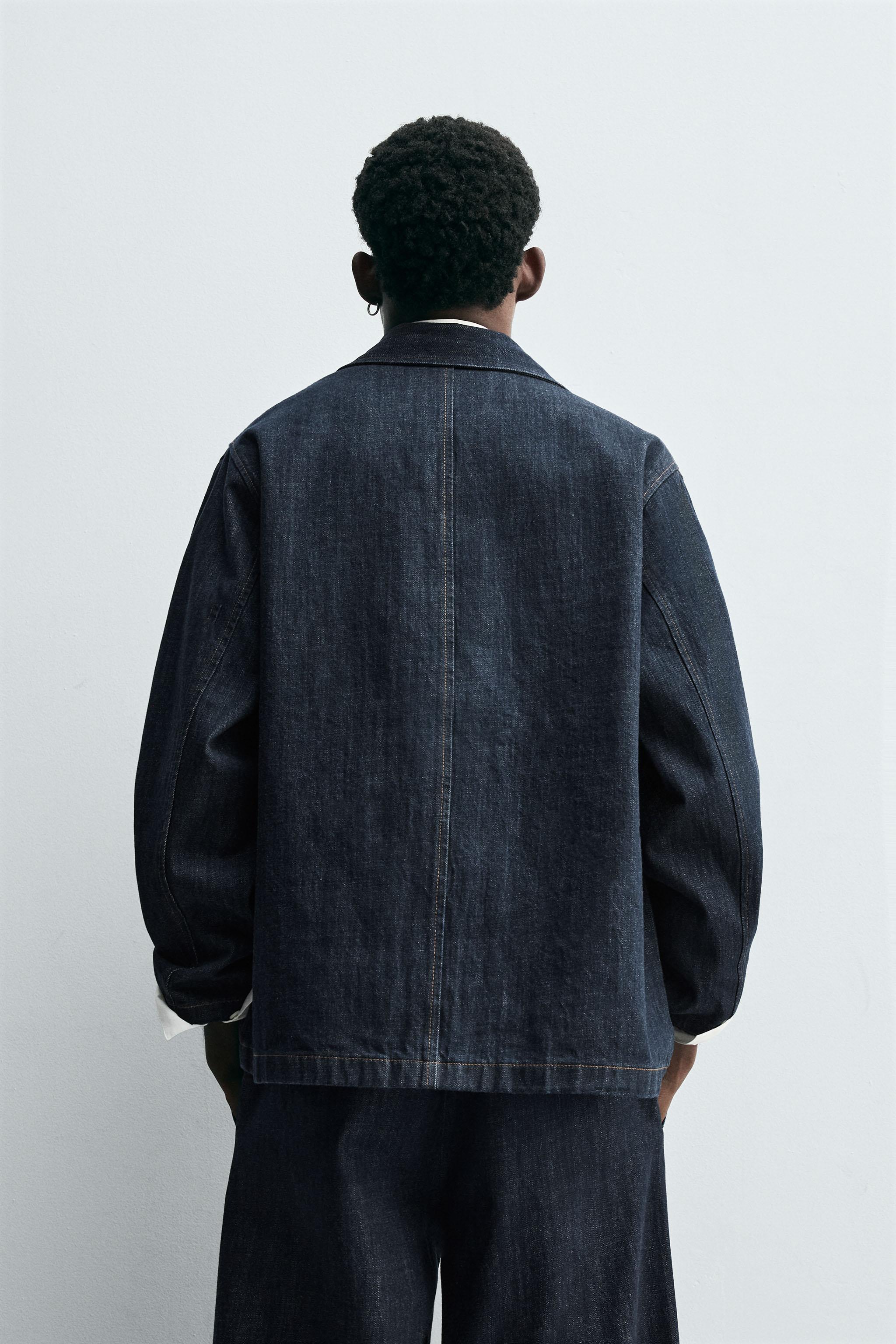 RELAXED FIT DENIM POCKET JACKET